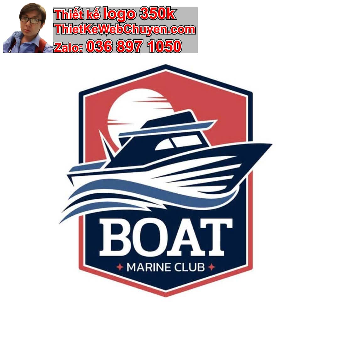 Thiết kế logo online tàu thuyền 