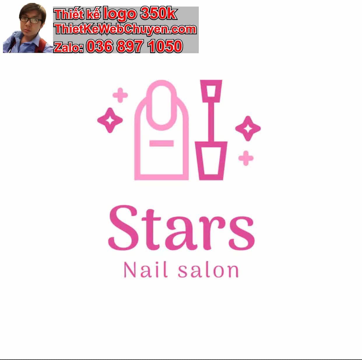 thiết kế logo online thẩm mỹ viện nail