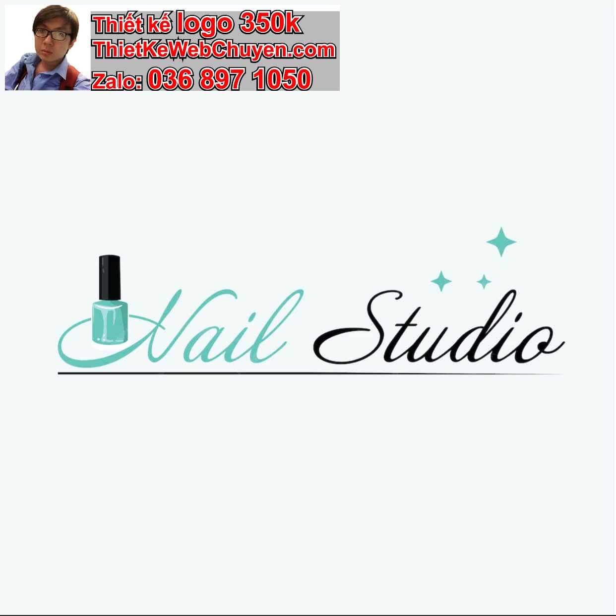 thiết kế logo online thẩm mỹ viện nail