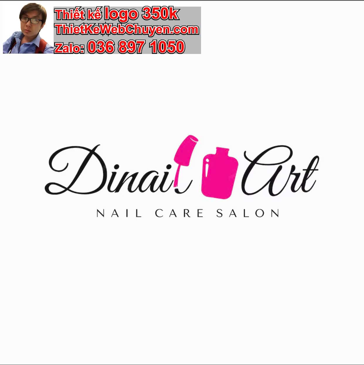 thiết kế logo online thẩm mỹ viện nail