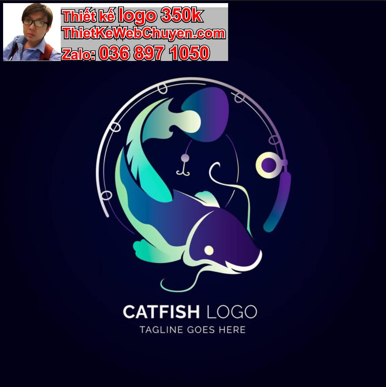 Thiết kế logo online thủy sinh cá cảnh