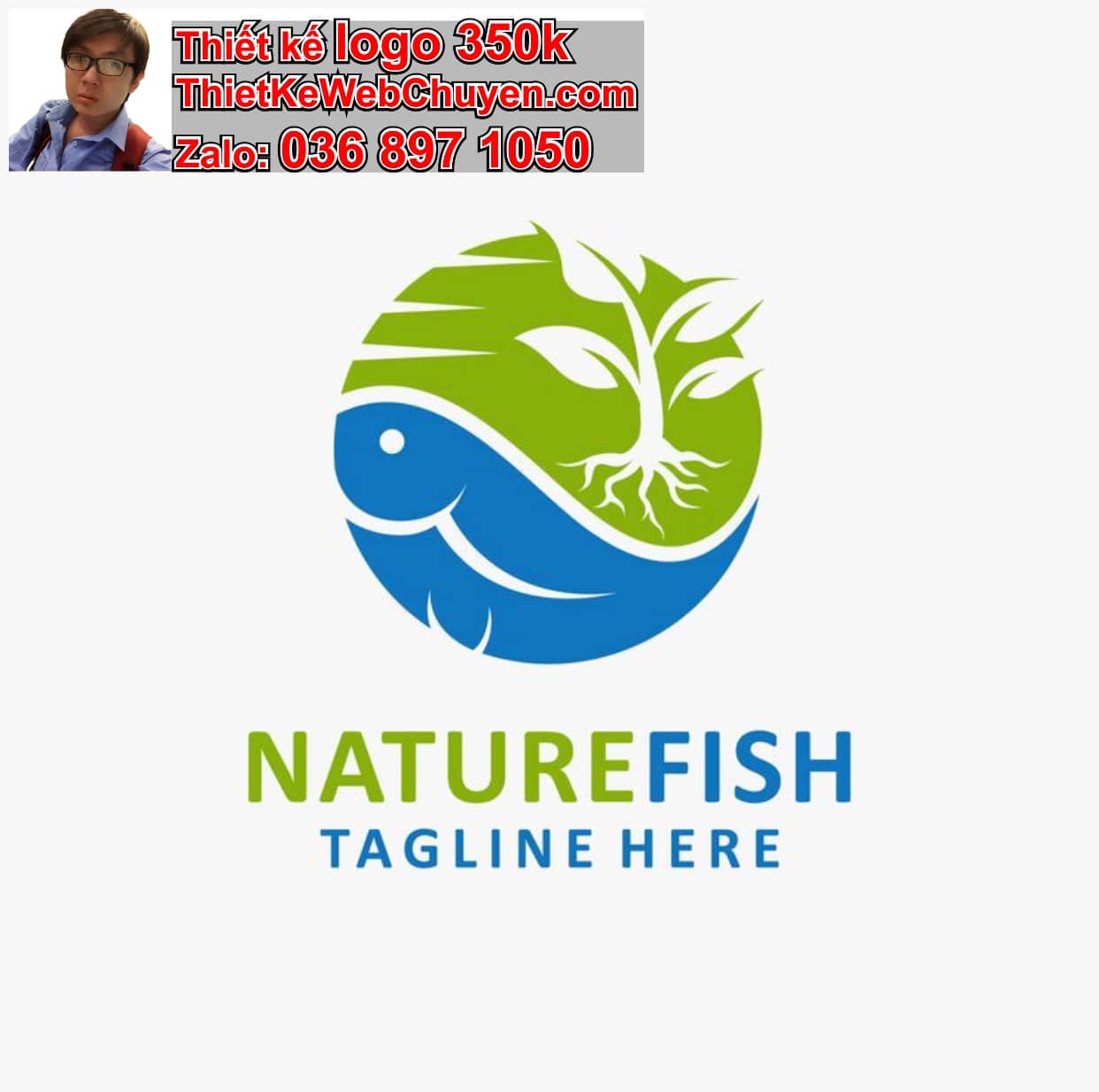 Thiết kế logo online thủy sinh cá cảnh