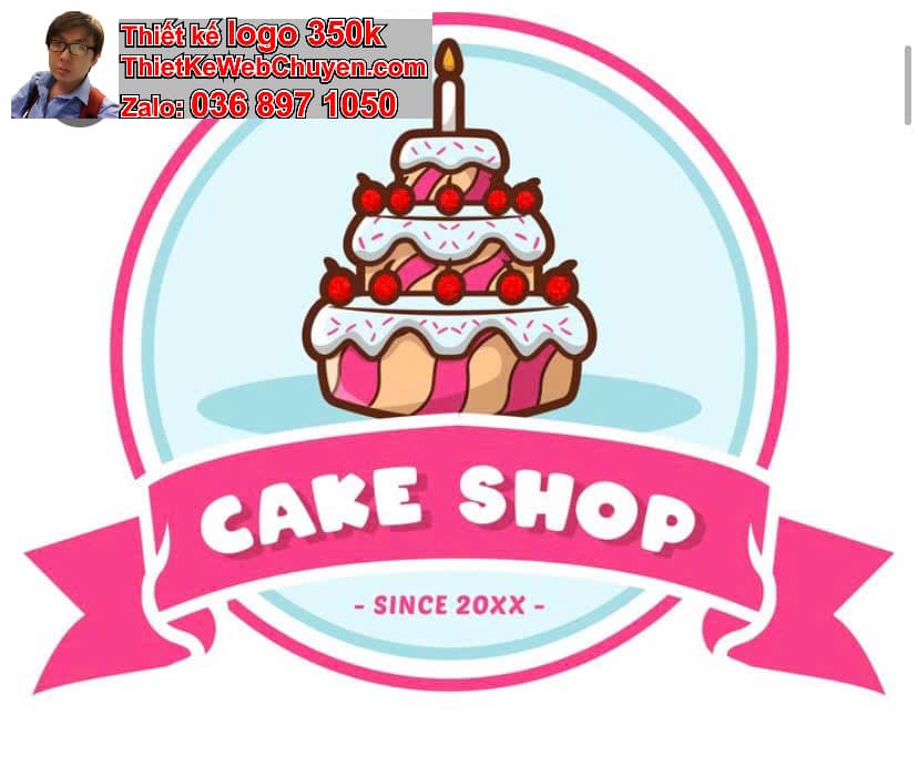 Thiết kế logo online tiệm bánh kem 