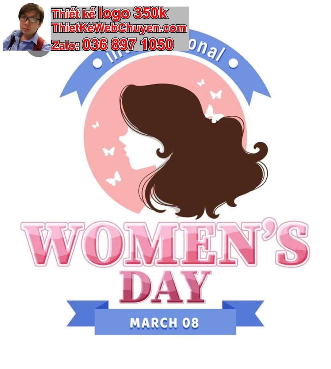 Thiết kế logo online tóc nữ đẹp 