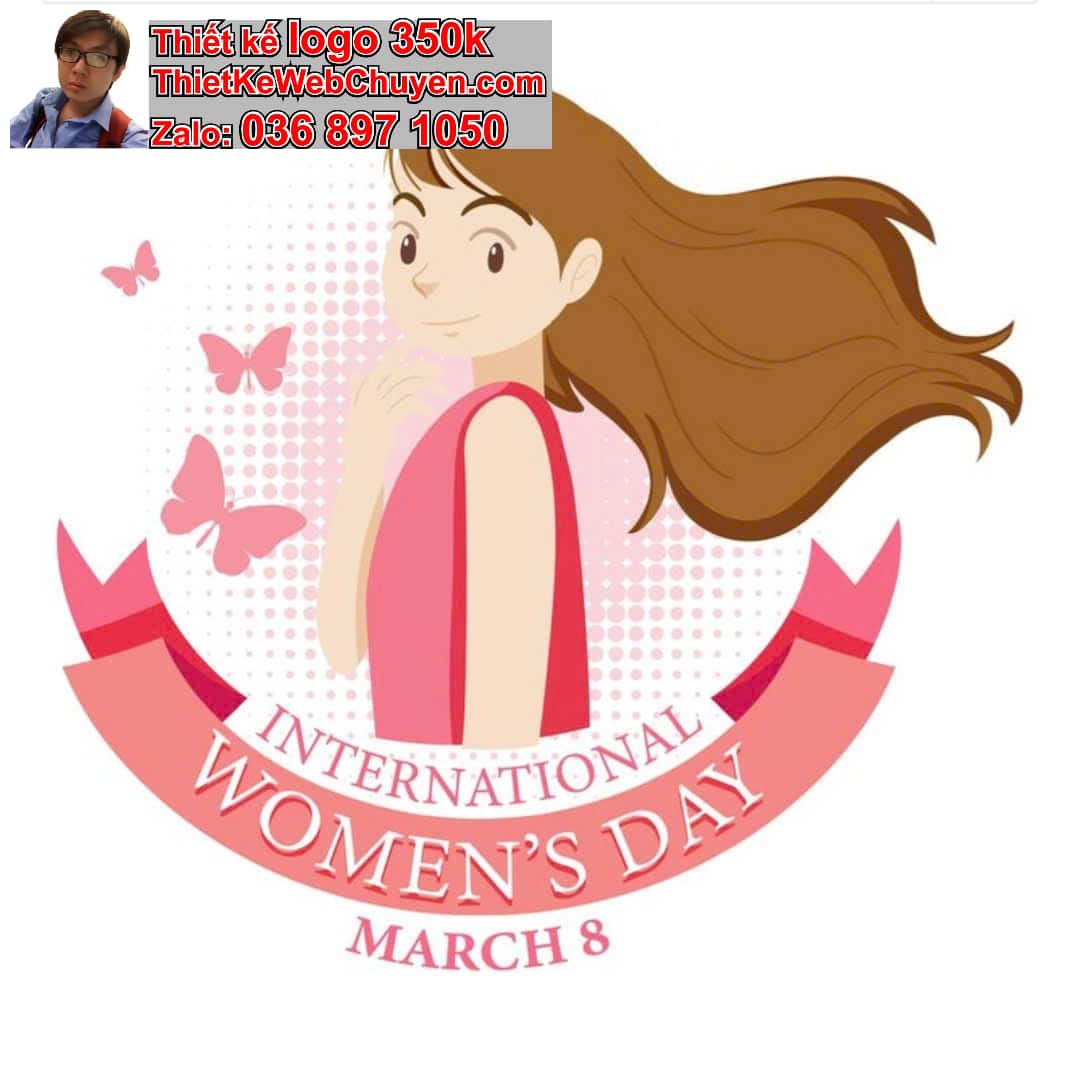 Thiết kế logo online tóc nữ đẹp 