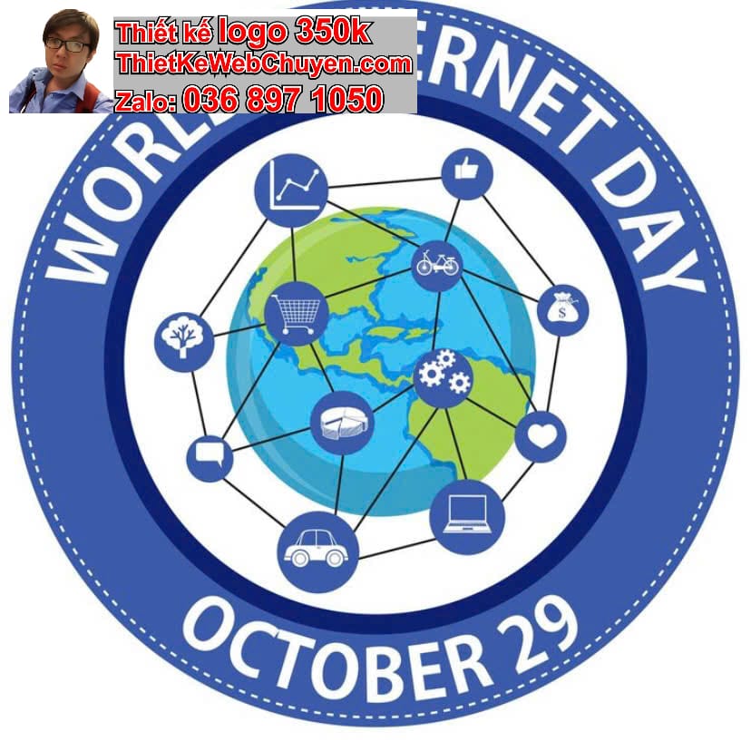 Thiết kế logo online trái đất địa cầu