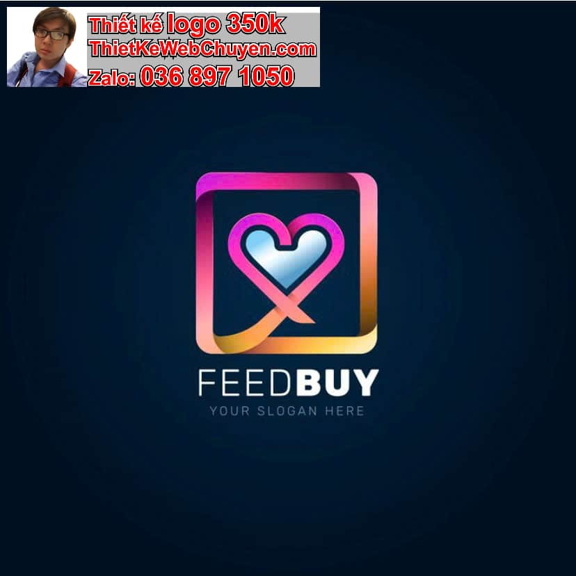 Thiết kế logo online trái tim 