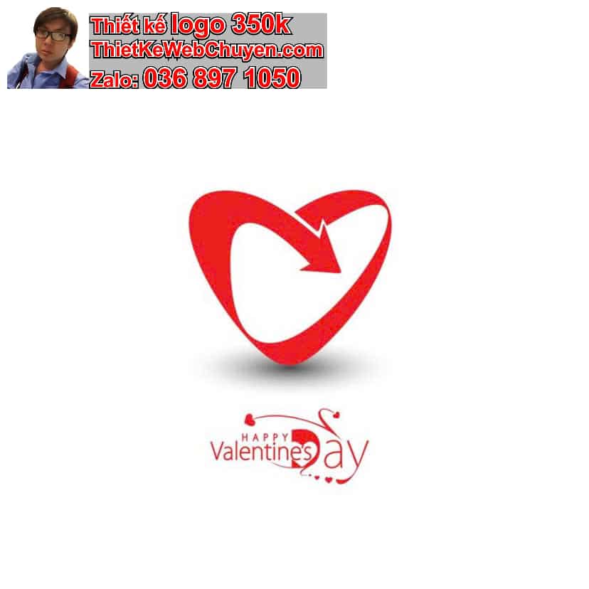 Thiết kế logo online trái tim 