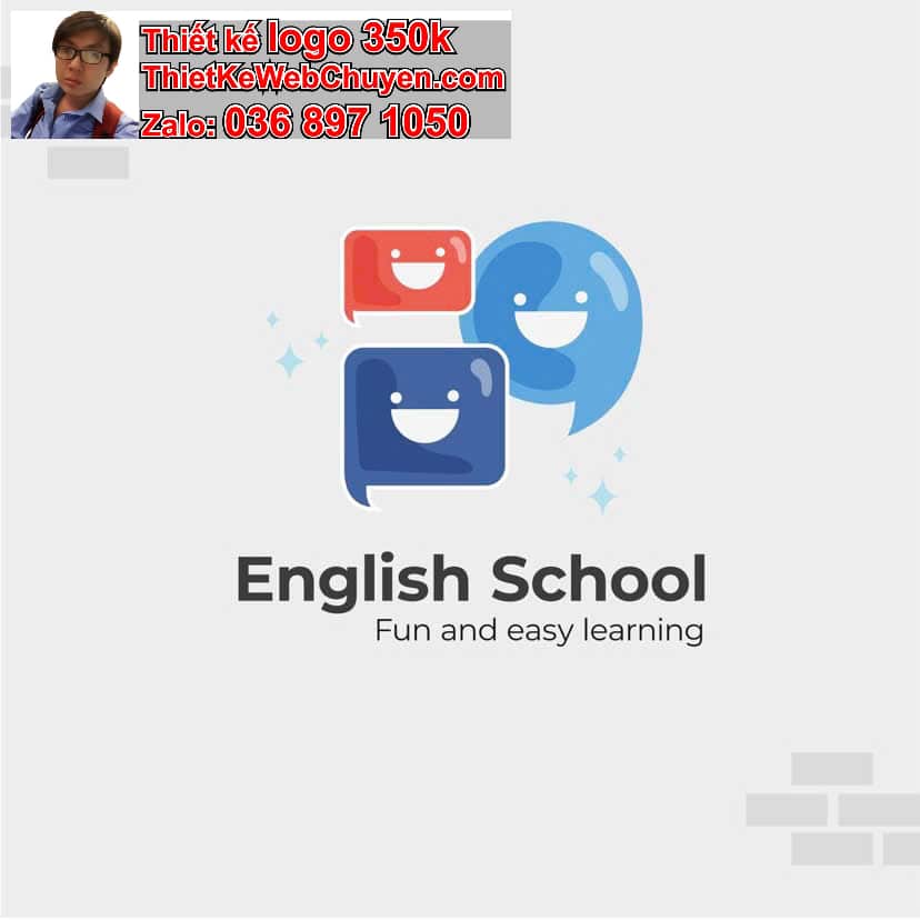 Thiết kế logo online trung tâm tiếng anh