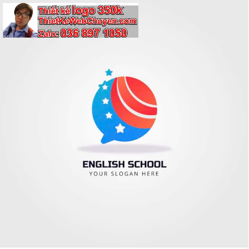 Thiết kế logo online trung tâm tiếng anh