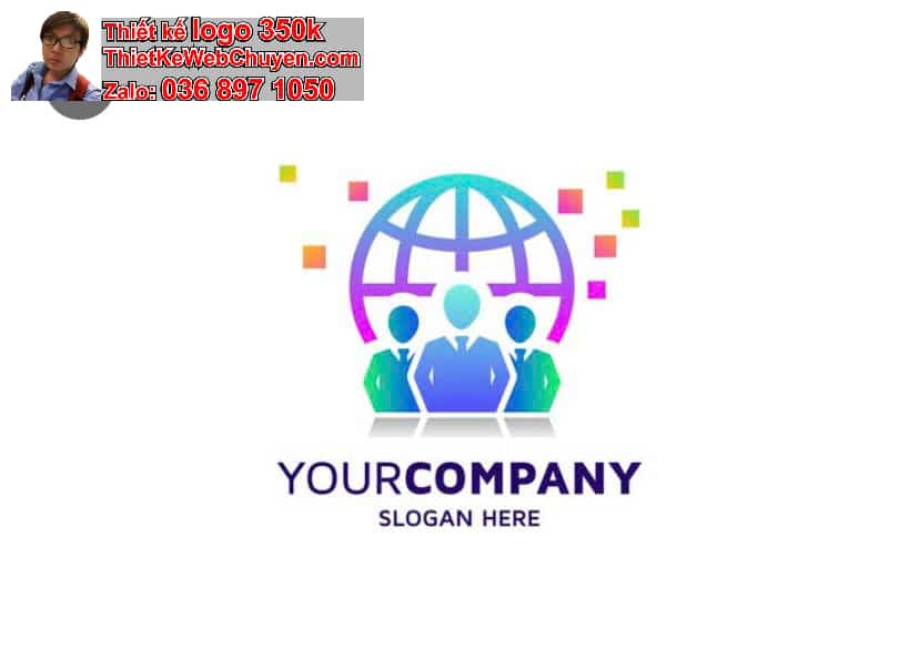 Thiết kế logo online trung tâm tiếng anh