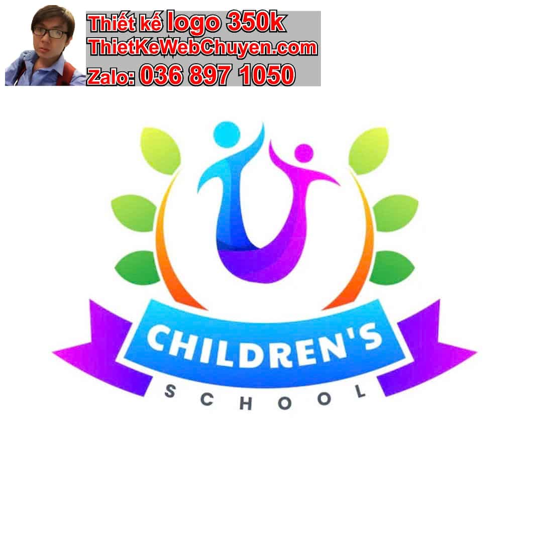 Thiết kế logo online trường mầm non