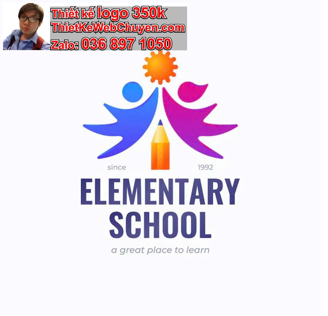 Thiết kế logo online trường mầm non