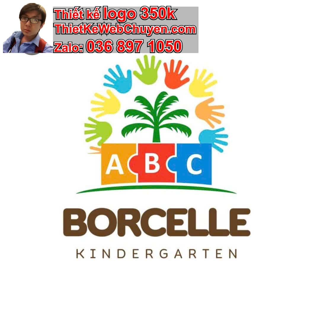 Thiết kế logo online trường mầm non