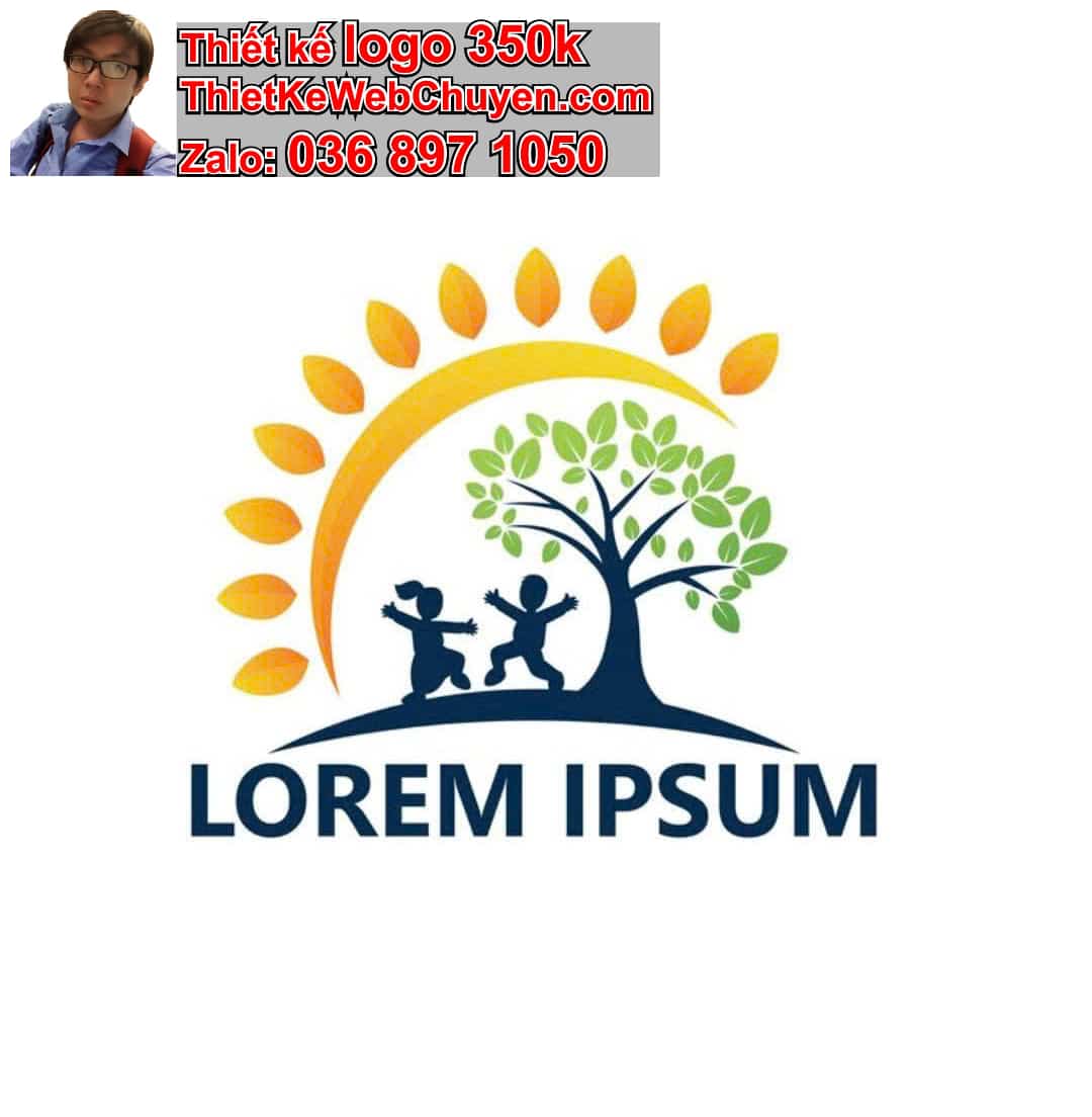 Thiết kế logo online trường mầm non
