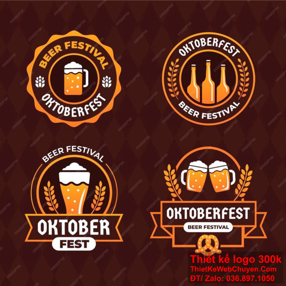 Thiết kế logo quán nhậu nên có tính nhận diện cao. Sử dụng biểu tượng đồ ăn và đồ uống trong thiết kế logo quán nhậu.