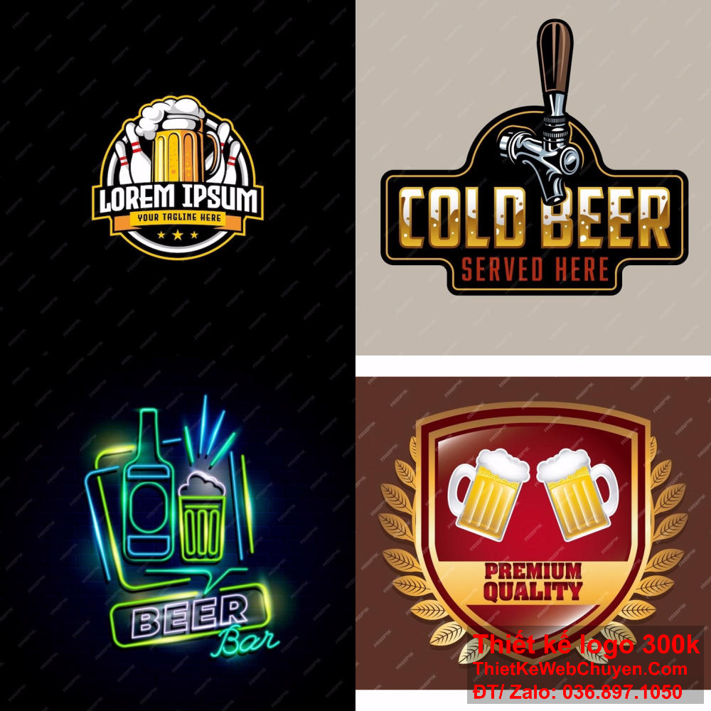 Phong cách hiện đại là lựa chọn phù hợp cho thiết kế logo quán nhậu. Thiết kế logo quán nhậu cần phải dễ nhìn.
