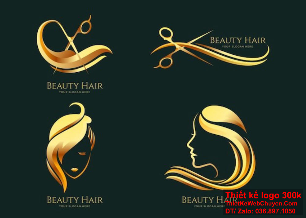 Thiết kế logo tóc nữ đẹp phù hợp với nhiều loại hình kinh doanh. hiết kế logo tóc nữ đẹp giúp tăng cường sự nhận diện và khẳng định thương hiệu.