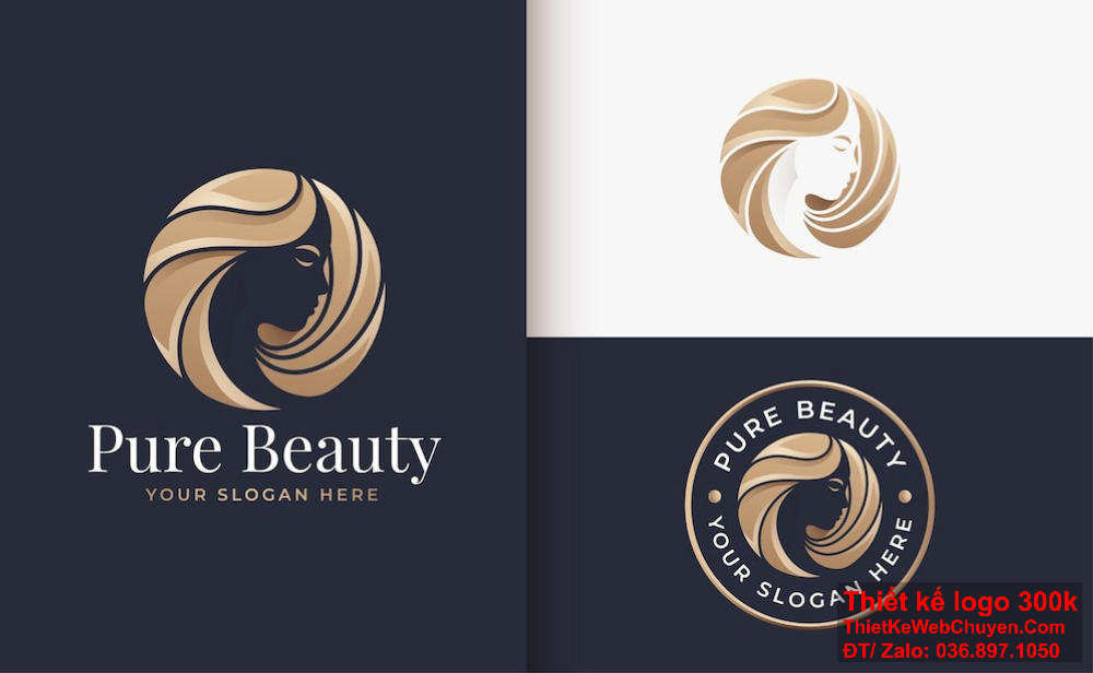 Thiết kế logo tóc nữ đẹp giúp thương hiệu dễ dàng nổi bật trên thị trường. Thiết kế logo tóc nữ đẹp dễ dàng nhận diện từ xa.