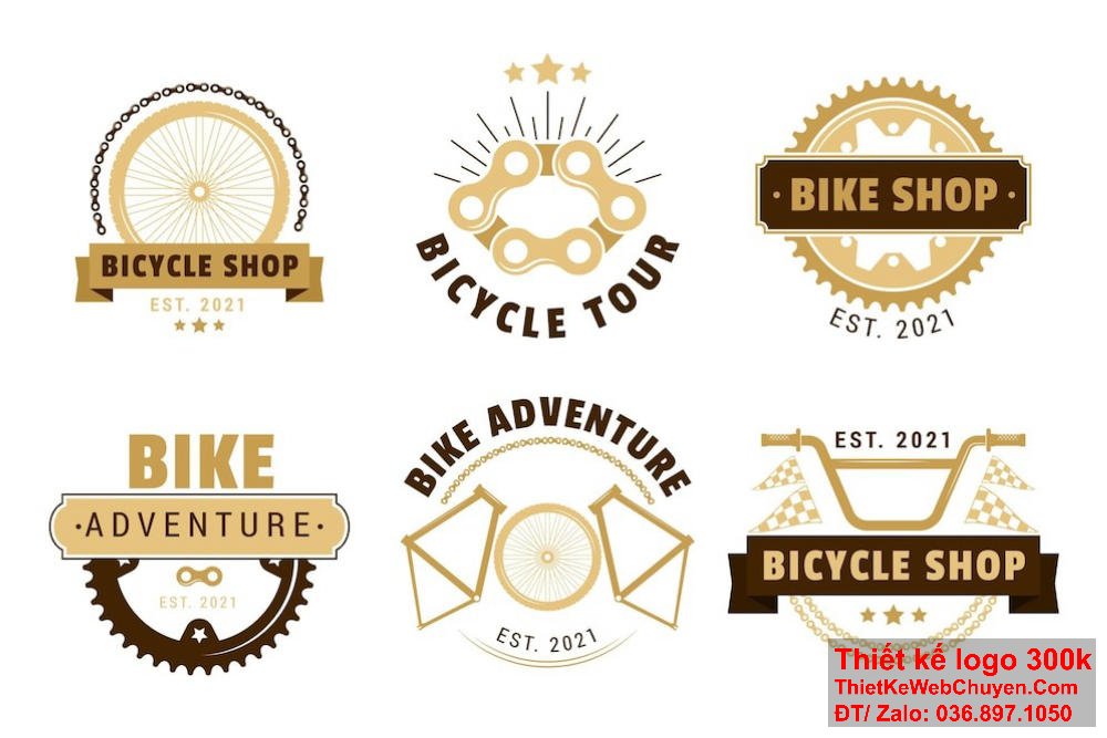 Thiết kế logo xe đạp cần phản ánh được tinh thần thể thao và khám phá.