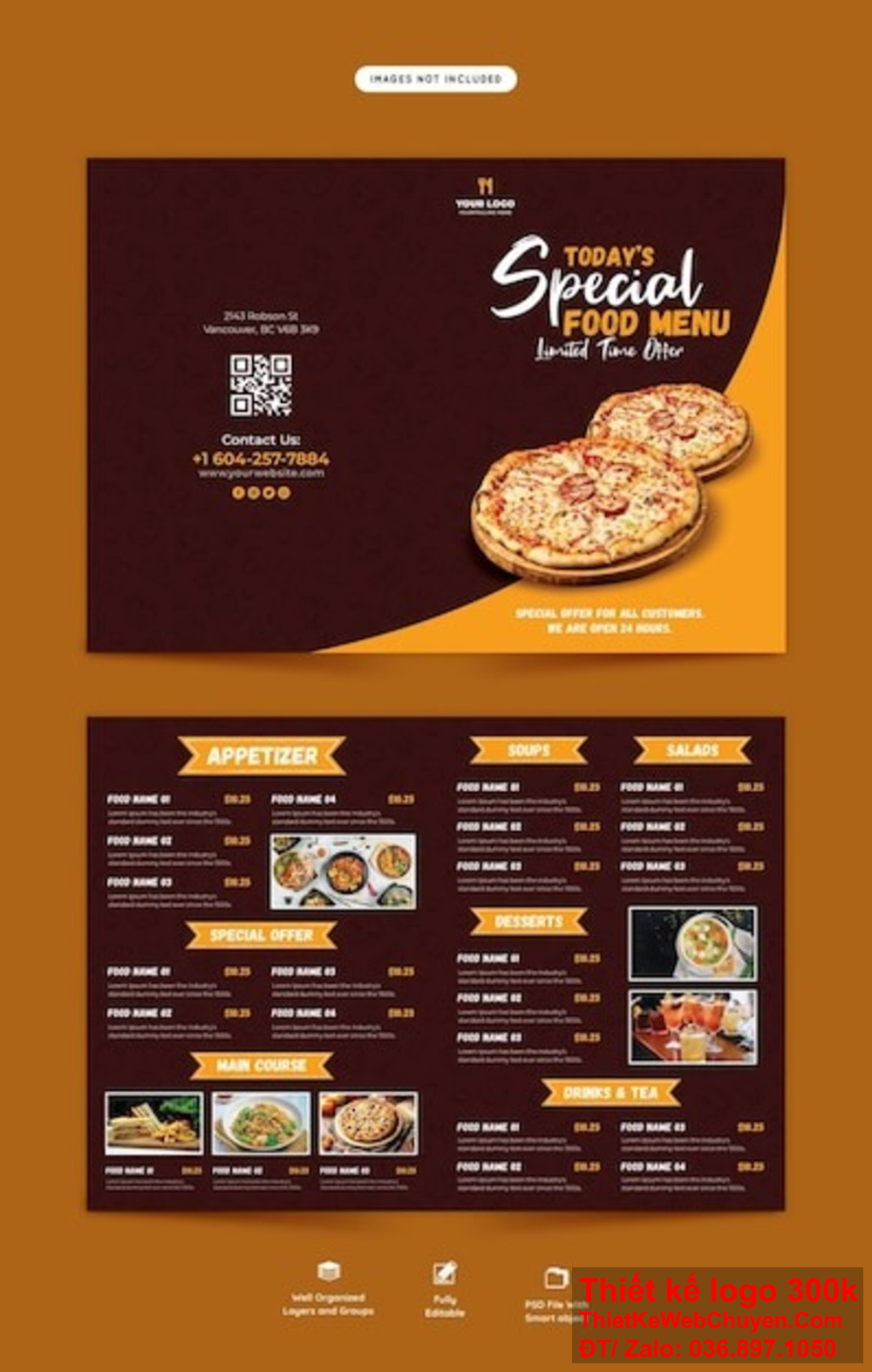 Thiết kế menu Nhà hàng ẩm thực Ấn Độ không chỉ cần đẹp mắt mà còn phải thể hiện được tinh hoa của nền ẩm thực này. Thiết kế menu Nhà hàng ẩm thực Ấn Độ giúp bạn tạo ra những trải nghiệm ẩm thực độc đáo và hấp dẫn cho khách hàng