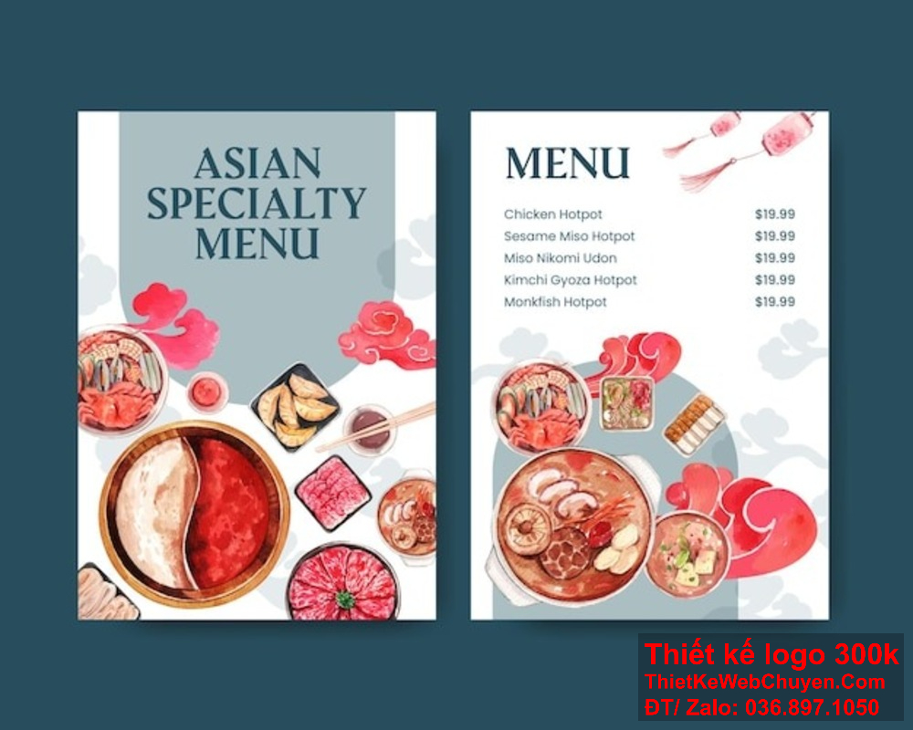 Thiết kế menu Nhà hàng ẩm thực Hàn Quốc là cách tốt nhất để giới thiệu các món ăn đặc trưng của bạn đến khách hàng Khám phá dịch vụ thiết kế menu Nhà hàng ẩm thực Hàn Quốc chuyên nghiệp, giúp tăng cường trải nghiệm khách hàng