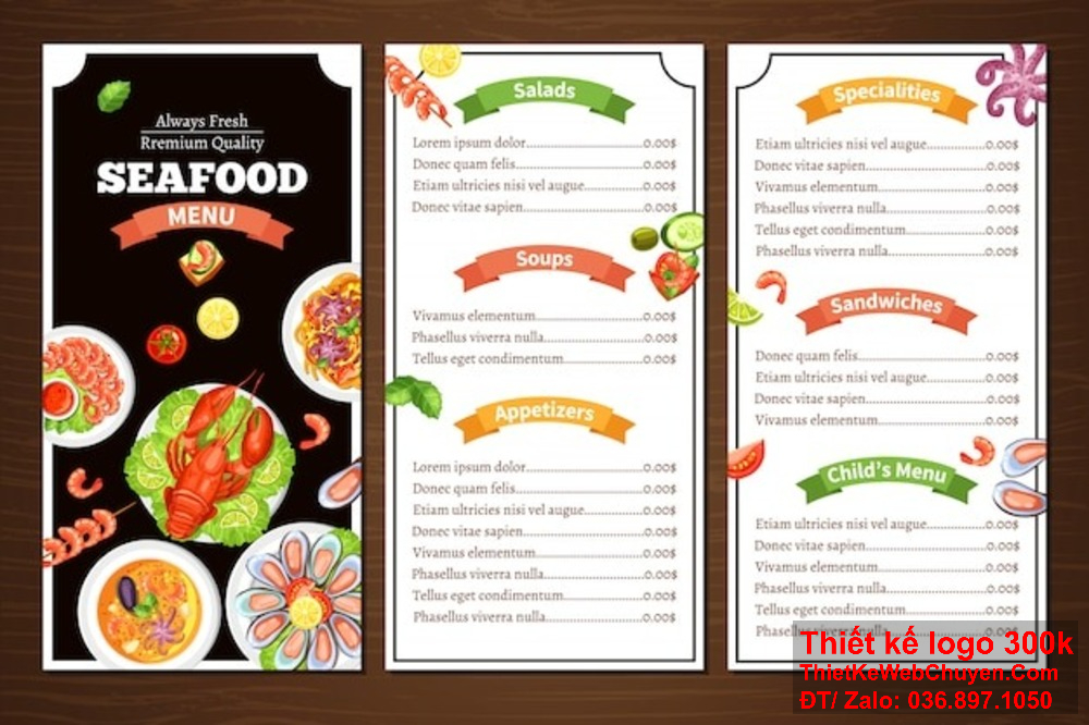 Thiết kế menu Nhà hàng ẩm thực đẳng cấp giúp nâng cao hình ảnh thương hiệu và tạo sự khác biệt Thiết kế menu Nhà hàng ẩm thực không chỉ về mặt thẩm mỹ mà còn phải thân thiện với người sử dụng