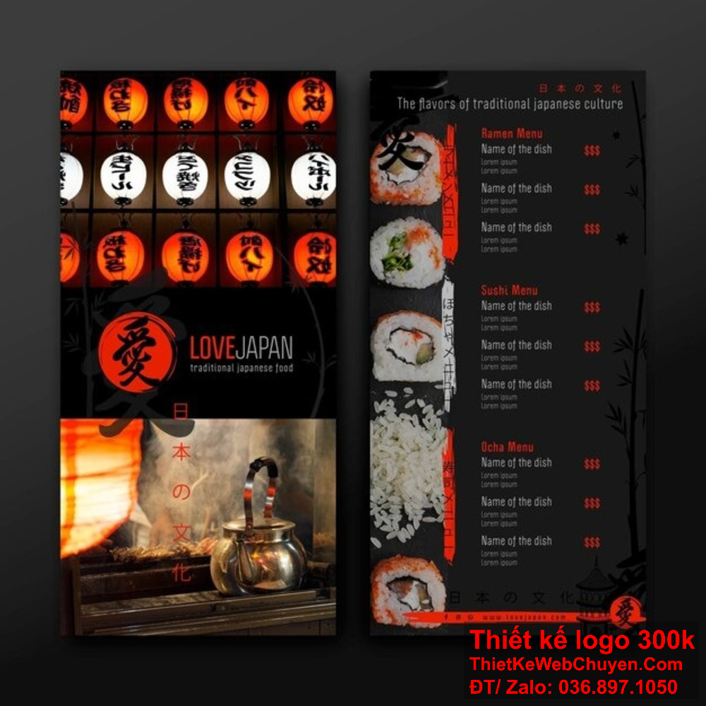 Bạn đang tìm kiếm thiết kế menu Nhà hàng ẩm thực Nhật Bản độc đáo? Hãy để chúng tôi giúp bạn tạo nên sự khác biệt Chúng tôi chuyên thiết kế menu Nhà hàng ẩm thực Nhật Bản với phong cách truyền thống và hiện đại, giúp bạn thu hút khách hàng