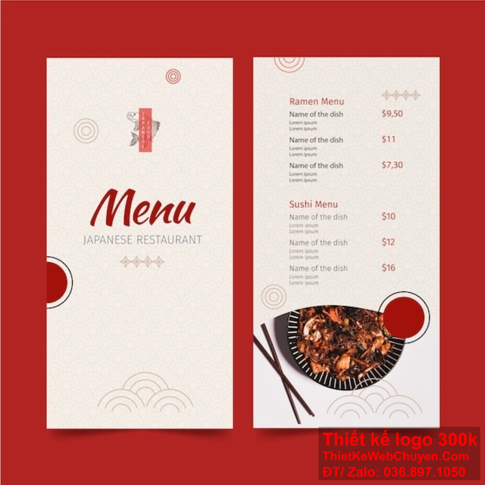 Chúng tôi cung cấp giải pháp thiết kế menu Nhà hàng ẩm thực Nhật Bản đẹp mắt và thu hút, giúp nhà hàng của bạn nổi bật hơn Hãy để chúng tôi tạo nên thiết kế menu Nhà hàng ẩm thực Nhật Bản hoàn hảo, giúp bạn thu hút thực khách