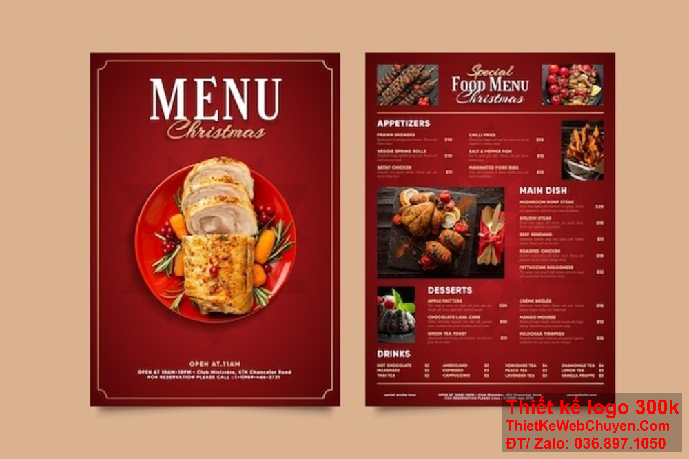Thiết kế menu Nhà hàng ẩm thực Pháp đòi hỏi sự am hiểu về nghệ thuật ẩm thực và phong cách Pháp Thiết kế menu Nhà hàng ẩm thực Pháp cần thể hiện sự tinh tế và sang trọng trong từng món ăn
