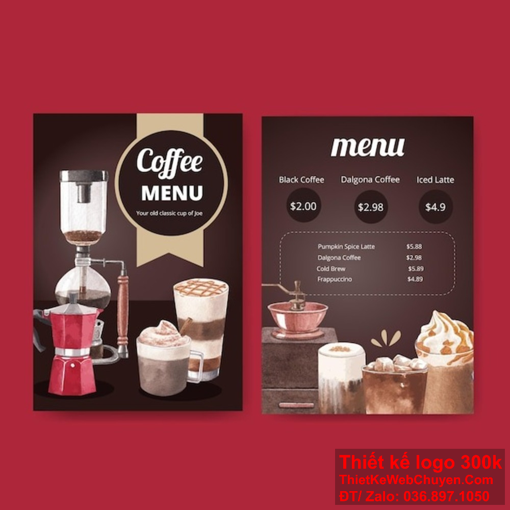 Thiết kế menu quán cà phê coffee cafe không chỉ là nghệ thuật mà còn là chiến lược marketing hiệu quả Thiết kế menu quán cà phê coffee cafe của chúng tôi sẽ mang đến sự khác biệt và đẳng cấp cho quán của bạn