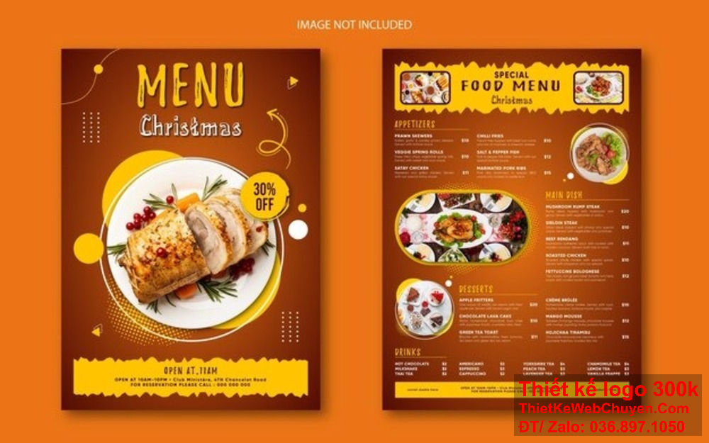 Tận hưởng dịch vụ thiết kế menu miễn phí với các mẫu mã đa dạng và phong phú. Thiết kế menu miễn phí – cơ hội để bạn có được một menu ấn tượng mà không phải chi trả.
