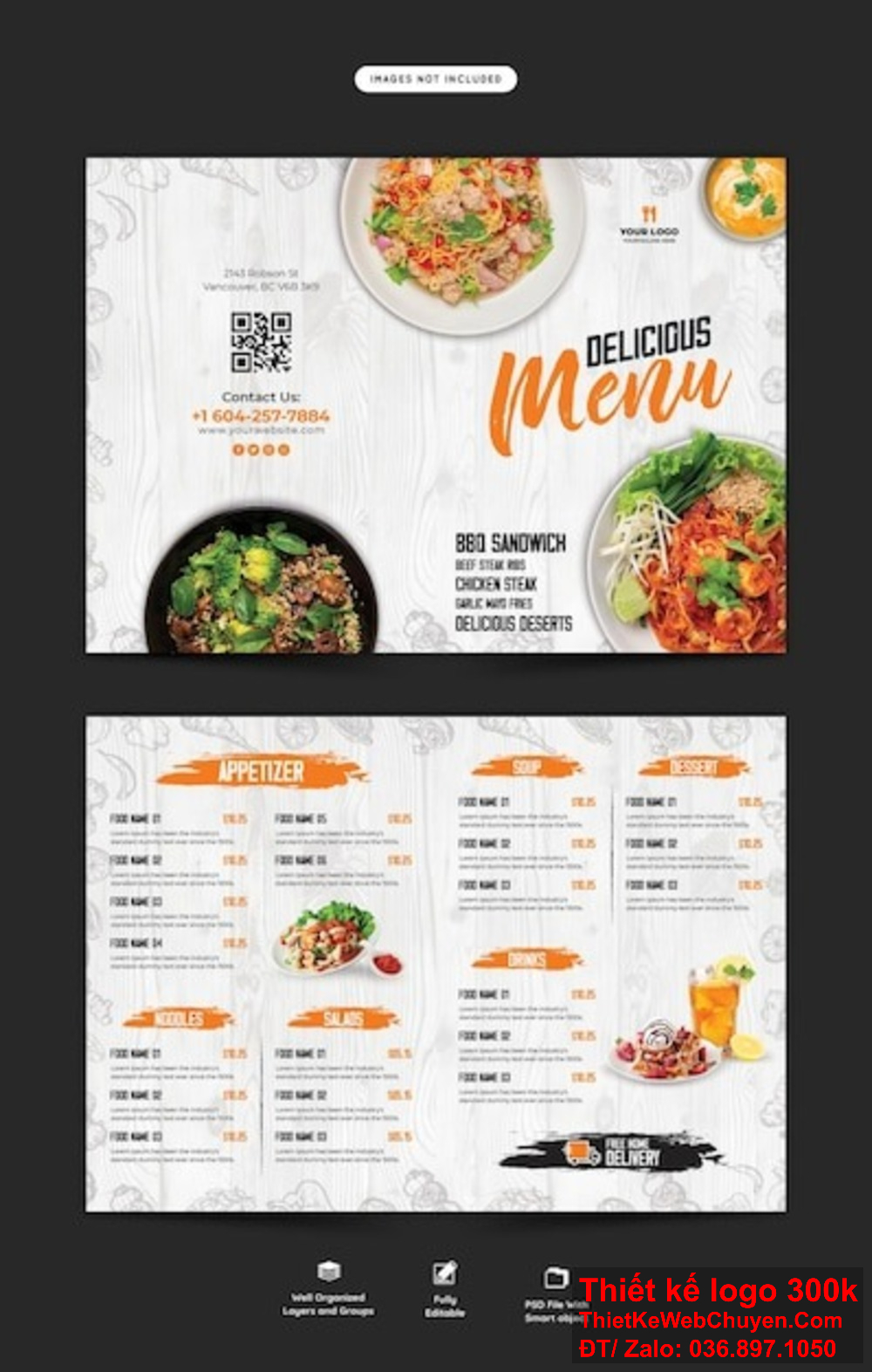 Thiết kế menu nhà hàng quán ăn dân gian có thể được nâng cao bằng cách sử dụng các họa tiết dân gian và phông chữ cổ điển. Thiết kế menu nhà hàng quán ăn dân gian là cách để thể hiện sự độc đáo và khác biệt của mỗi quán ăn.