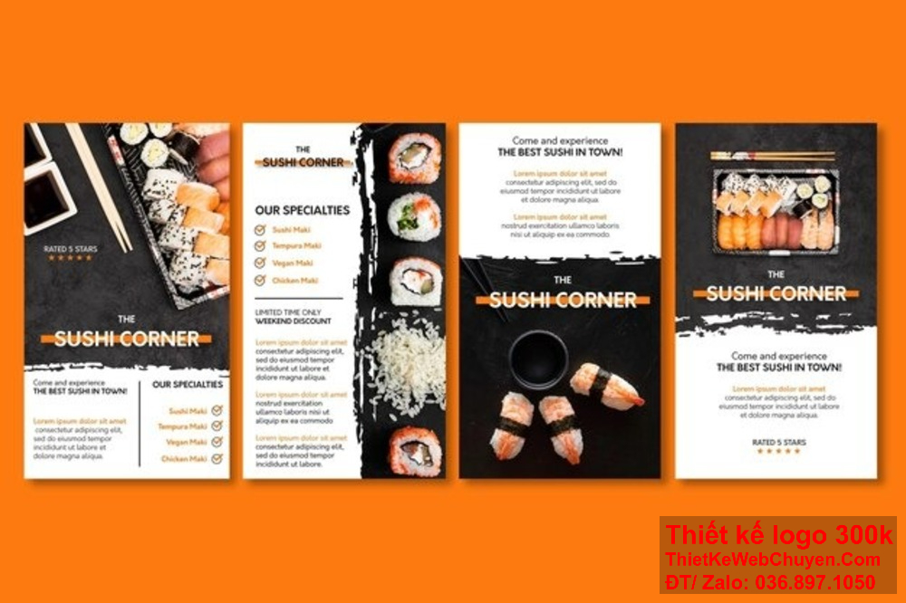Sử dụng các biểu tượng và hình ảnh đặc trưng trong thiết kế menu nhà hàng quán ăn sushi giúp thực khách dễ dàng nhận diện và lựa chọn món ăn. Việc thiết kế menu nhà hàng quán ăn sushi cần phải phản ánh rõ ràng phong cách phục vụ và triết lý ẩm thực của quán.