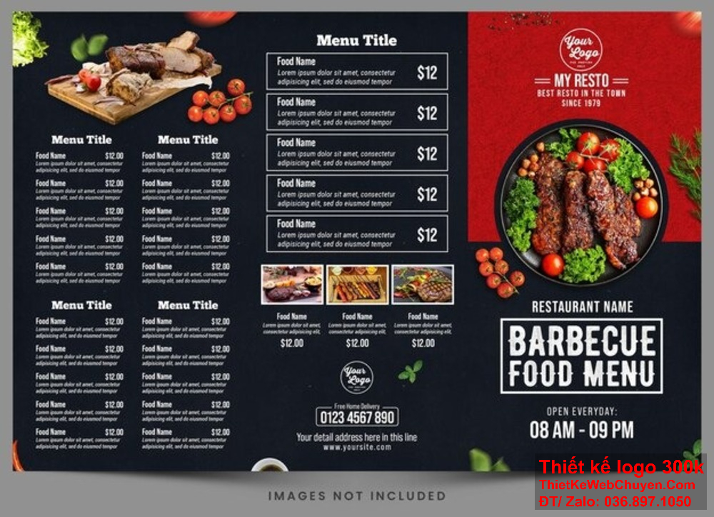 Thiết kế menu nhà hàng quán ăn thịt cừu cần phải linh hoạt, dễ cập nhật và chỉnh sửa khi có sự thay đổi trong thực đơn hoặc giá cả. Để tạo ấn tượng mạnh với khách hàng, hãy đầu tư vào thiết kế menu nhà hàng quán ăn thịt cừu với các chi tiết tinh tế và sáng tạo.