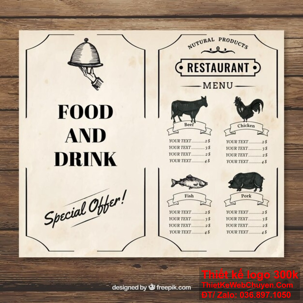 Sử dụng các hình ảnh sống động và chất lượng cao trong thiết kế menu nhà hàng quán ăn thịt cừu để tạo sự hấp dẫn và kích thích vị giác. Để có một thiết kế menu nhà hàng quán ăn thịt cừu đẹp mắt và chuyên nghiệp, bạn cần chú ý đến sự phối hợp màu sắc và hình ảnh.