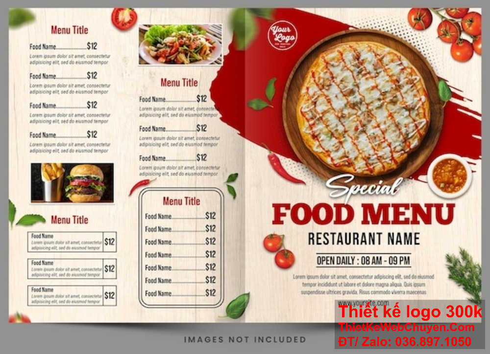 Thiết kế menu nhà hàng quán pizza cần phải sáng tạo và phù hợp với phong cách của quán Thiết kế menu nhà hàng quán pizza có thể giúp tăng doanh thu và nâng cao trải nghiệm khách hàng