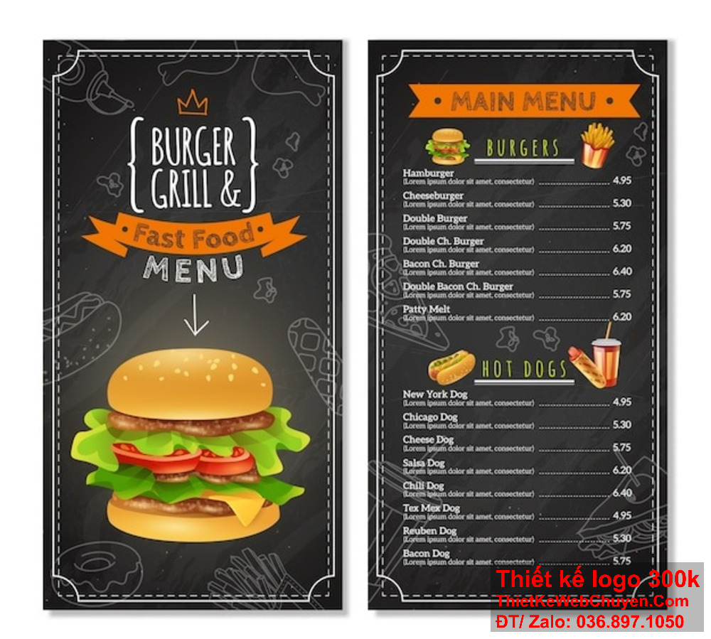 Thiết kế menu nhà hàng tiệm bánh mì giúp tạo ấn tượng đầu tiên tốt đẹp với khách hàng Thiết kế menu nhà hàng tiệm bánh mì không chỉ là công việc của chúng tôi mà còn là niềm đam mê