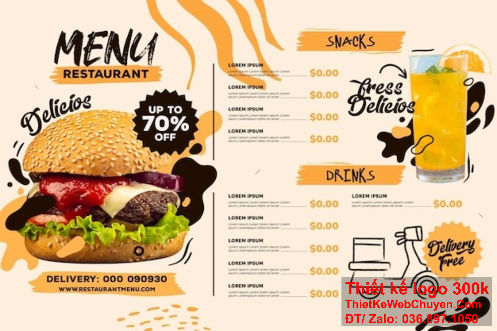 Chúng tôi cam kết mang đến thiết kế menu nhà hàng tiệm bánh mì đáp ứng mọi yêu cầu của bạn Thiết kế menu nhà hàng tiệm bánh mì phải phản ánh đúng phong cách và chất lượng sản phẩm của bạn