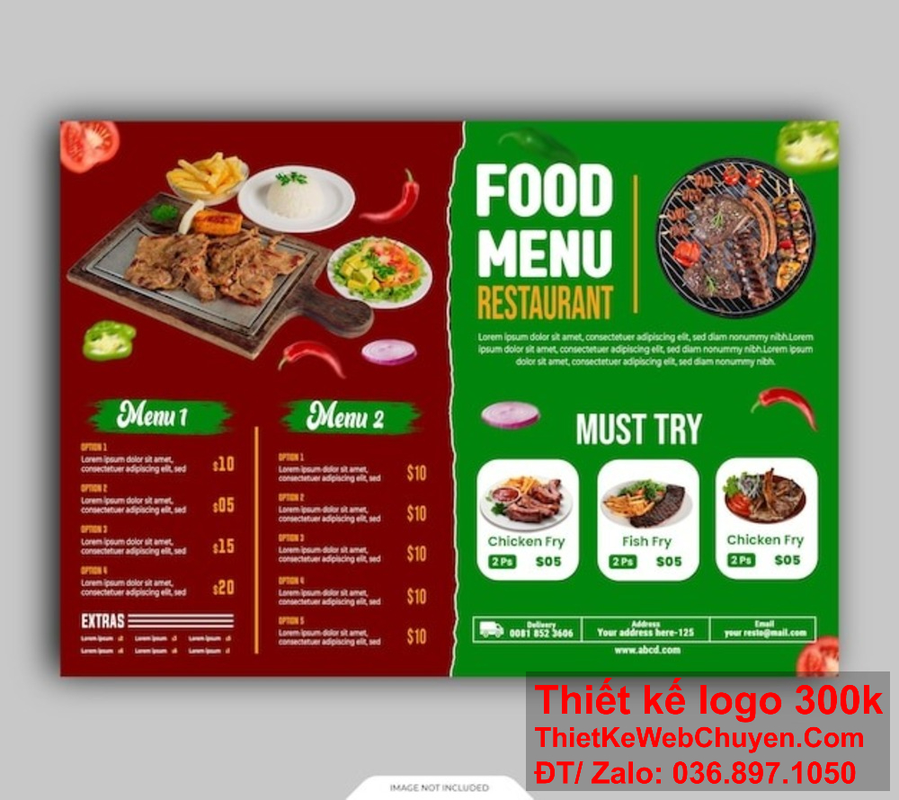 Một thiết kế menu quán ăn vặt rõ ràng và dễ đọc sẽ giúp khách hàng dễ dàng chọn món. Bạn muốn thiết kế menu quán ăn vặt chuyên nghiệp và thu hút? Hãy liên hệ với chúng tôi ngay!