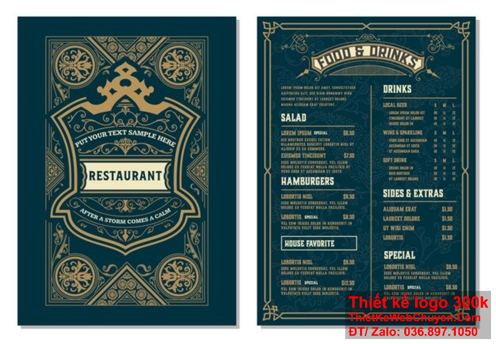 Thiết kế menu quán nhậu sáng tạo sẽ giúp quán bạn nổi bật giữa đám đông