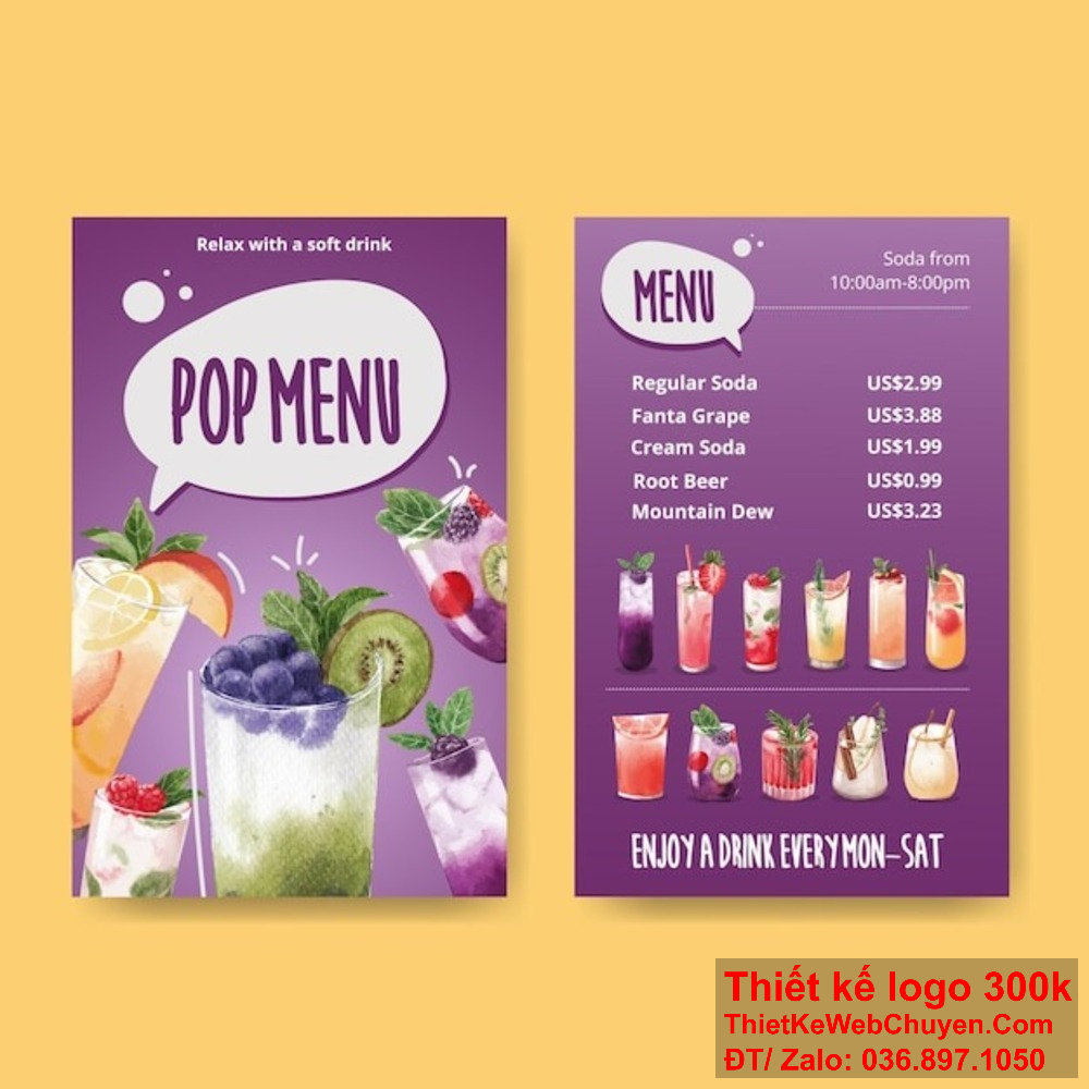 Để thiết kế menu quán sinh tố hiệu quả, cần phải hiểu rõ sở thích của khách hàng và xu hướng thị trường. Thiết kế menu quán sinh tố cần phải đơn giản, dễ hiểu nhưng vẫn phải phản ánh được sự đa dạng và tươi ngon của các món sinh tố.