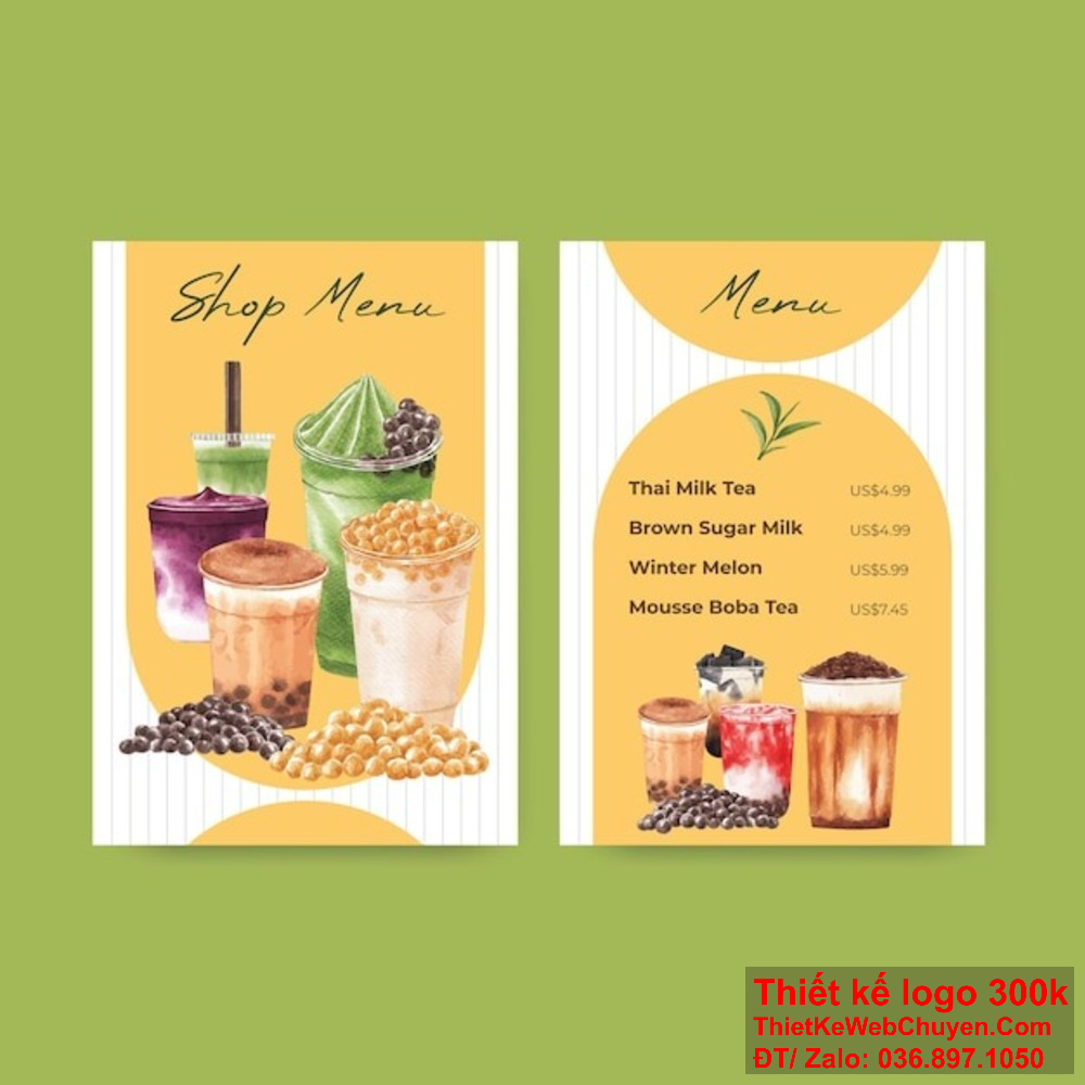 Chúng tôi chuyên cung cấp dịch vụ thiết kế menu quán trà sữa đẹp mắt, hiện đại và phù hợp với xu hướng hiện nay. Hãy để chúng tôi giúp bạn thiết kế menu quán trà sữa đẹp mắt, phong cách và thân thiện với người dùng, góp phần nâng cao trải nghiệm khách hàng