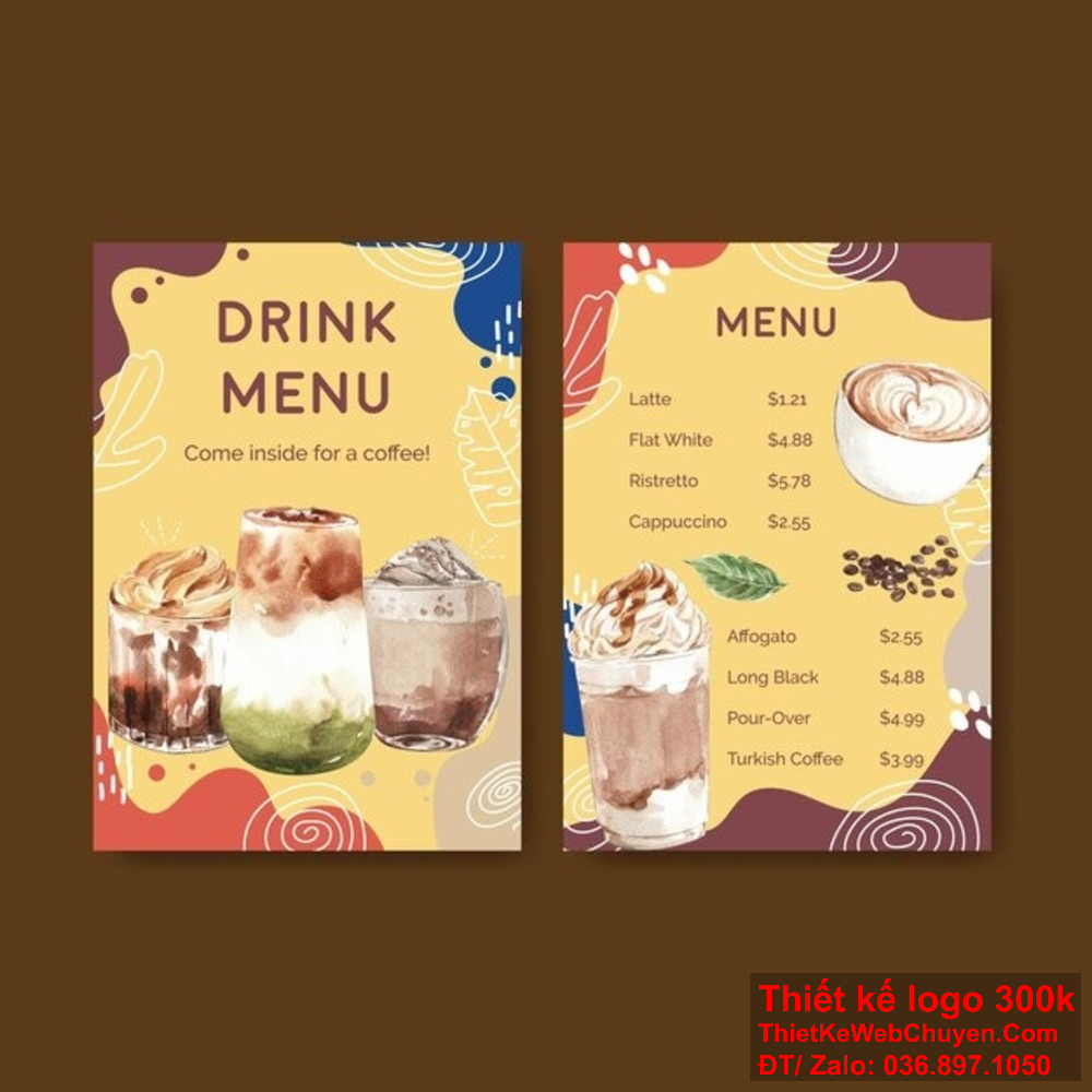 Chúng tôi cung cấp dịch vụ thiết kế menu quán trà sữa với nhiều phong cách đa dạng và ấn tượng. Nếu bạn đang tìm kiếm ý tưởng thiết kế menu quán trà sữa, chúng tôi có những giải pháp sáng tạo dành cho bạn.