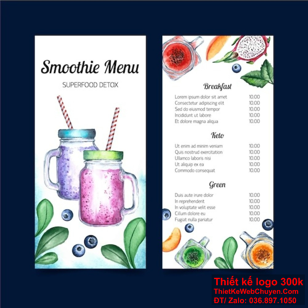 Dịch vụ thiết kế menu quán trà sữa của chúng tôi đảm bảo mang đến sự hài lòng cho khách hàng. Một thiết kế menu quán trà sữa hấp dẫn có thể làm nổi bật các món đồ uống đặc biệt và các chương trình khuyến mãi.