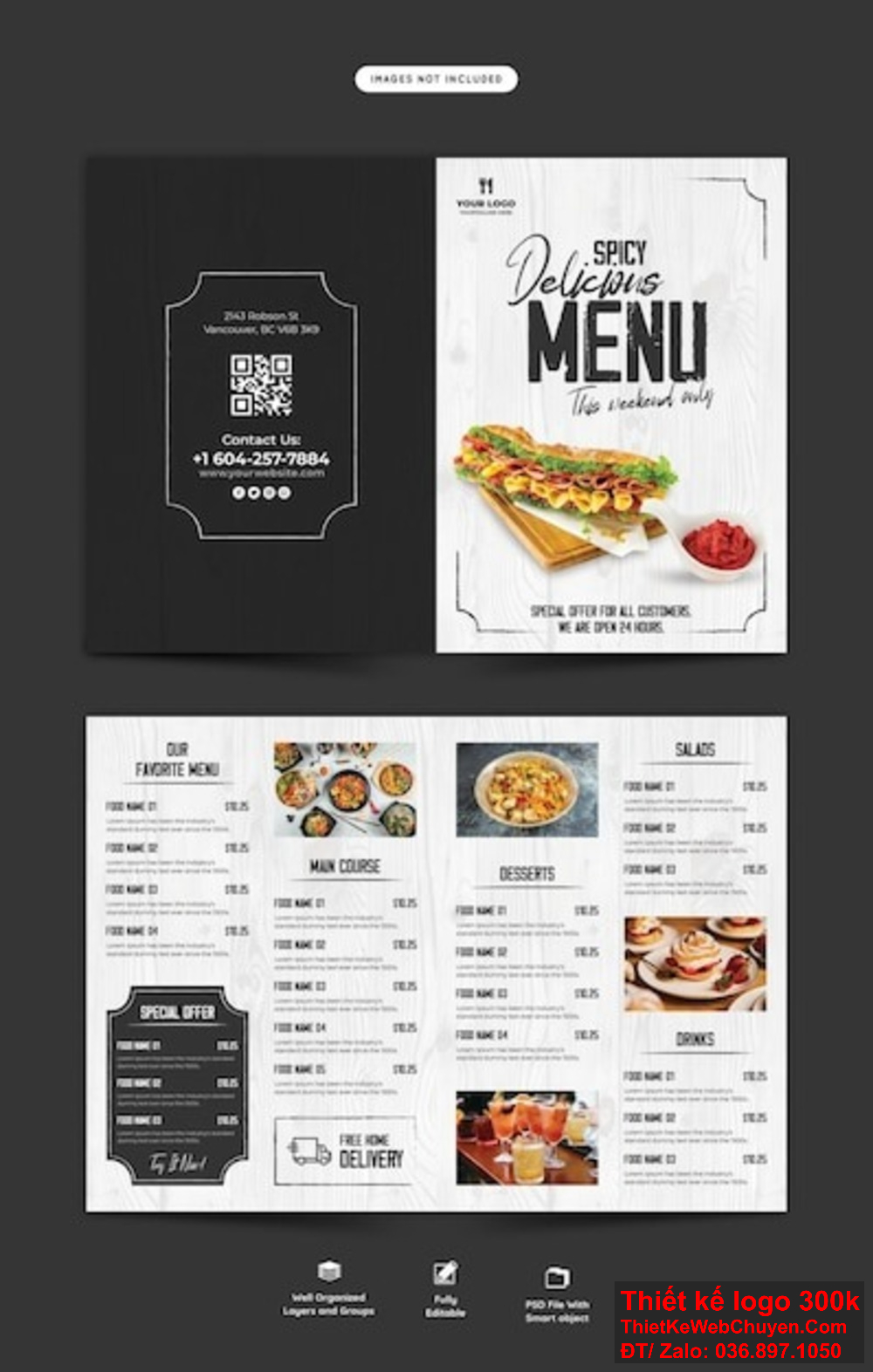 Thiết kế menu thức ăn nhanh (Fast Food) cần chú trọng đến sự rõ ràng và hấp dẫn để khách hàng dễ dàng lựa chọn Thiết kế menu thức ăn nhanh (Fast Food) đang trở thành một xu hướng quan trọng trong ngành ẩm thực hiện nay