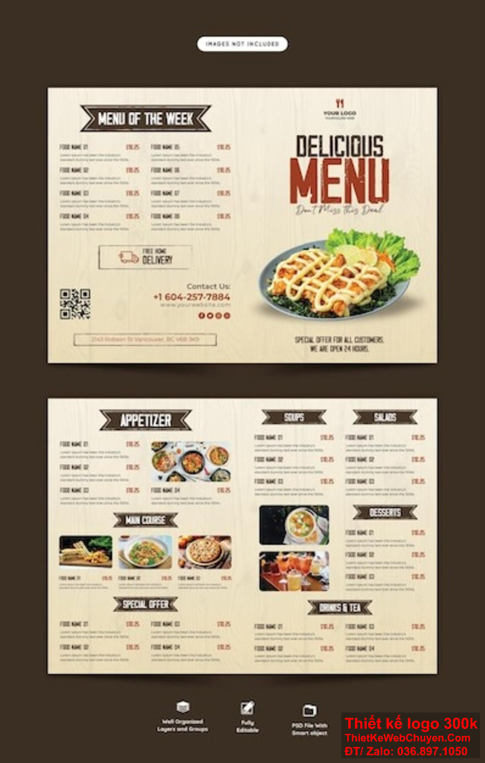 Sử dụng màu sắc và hình ảnh sinh động trong thiết kế menu thức ăn nhanh (Fast Food) sẽ giúp kích thích thị giác và tăng sự thèm ăn của khách hàng Để nổi bật giữa hàng ngàn quán ăn khác, bạn cần một thiết kế menu thức ăn nhanh (Fast Food) độc đáo và hấp dẫnĐể nổi bật giữa hàng ngàn quán ăn khác, bạn cần một thiết kế menu thức ăn nhanh (Fast Food) độc đáo và hấp dẫn