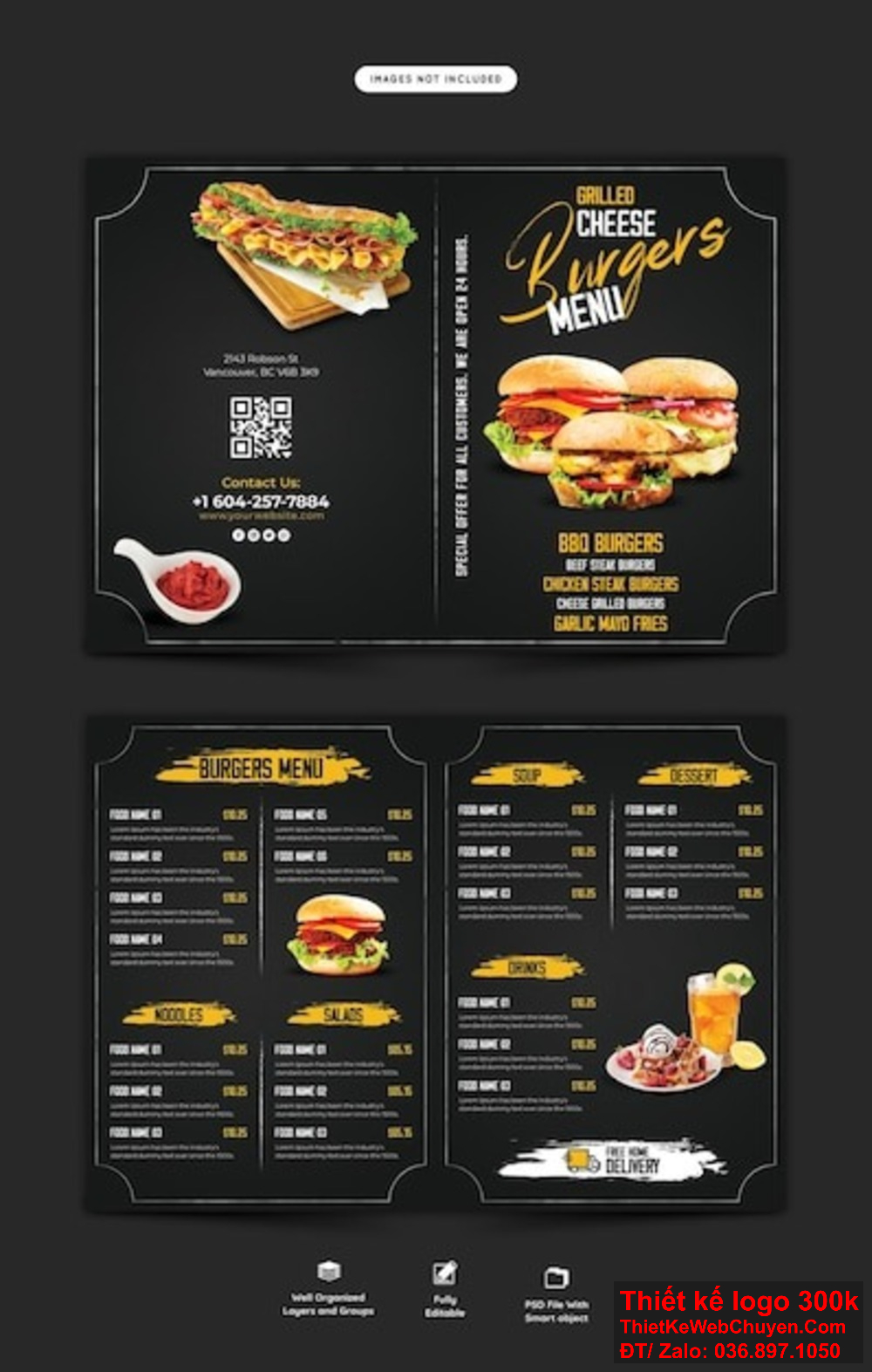 Chúng tôi chuyên cung cấp dịch vụ thiết kế menu thức ăn nhanh (Fast Food) độc đáo và hấp dẫn, giúp bạn thu hút khách hàng ngay từ cái nhìn đầu tiên Thiết kế menu thức ăn nhanh (Fast Food) của chúng tôi sẽ giúp quán ăn của bạn tạo ấn tượng mạnh mẽ ngay từ cái nhìn đầu tiên