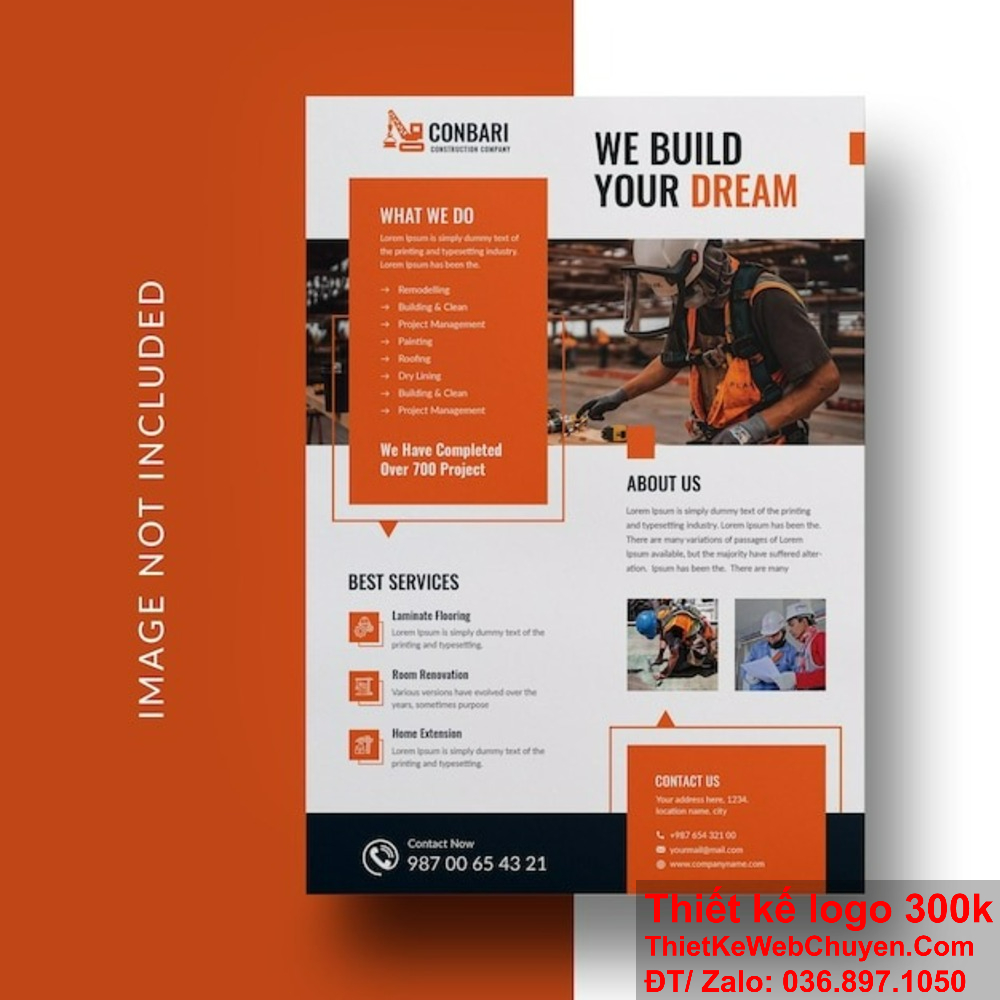 Sử dụng ngôn ngữ rõ ràng và dễ hiểu trong thiết kế profile công ty cơ điện. Thêm các lời chứng thực từ khách hàng vào thiết kế profile công ty cơ điện.