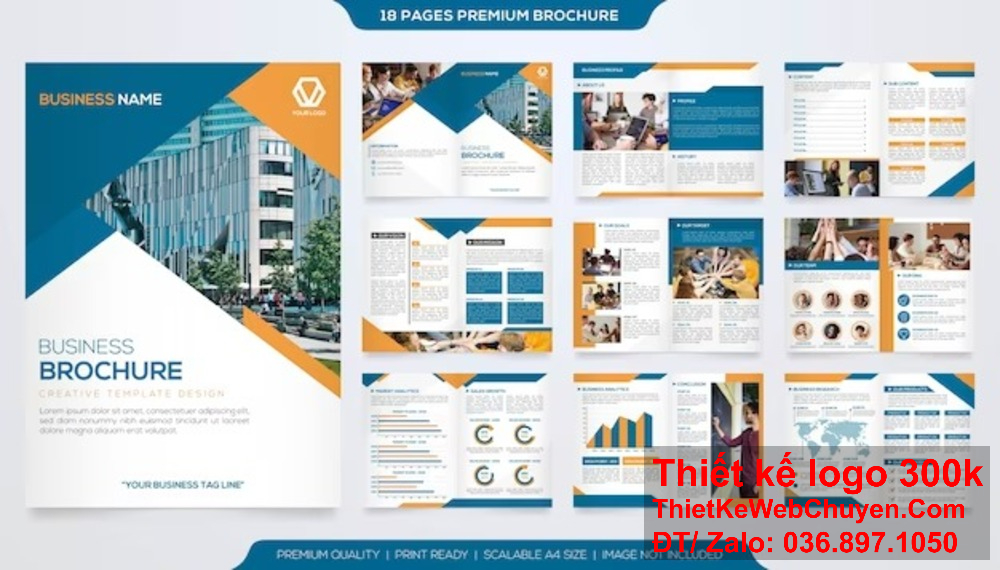 Cách trình bày trong thiết kế profile công ty thương mại cần gọn gàng. Lựa chọn phông chữ cẩn thận trong thiết kế profile công ty thương mại.